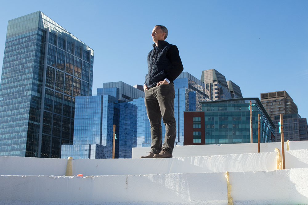 Bill Richard at the future site of Martin’s Park