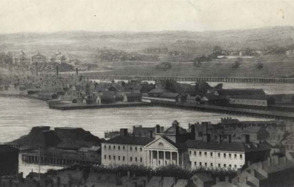 Vintage photo of the McLean Asylum in Charlestown