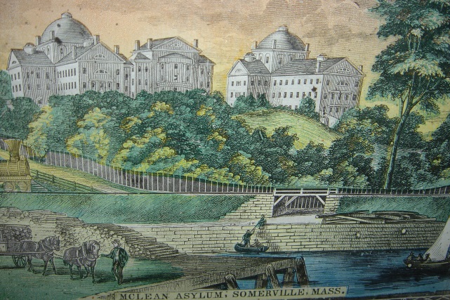 The old McLean Asylum in Charlestown, mid-1800s