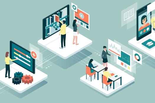 Illustration of learning and networking