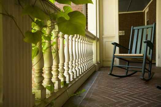 Rocking chair on porch