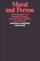 Book cover - Moral und Person