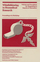 Book cover - Whistleblowing in Biomedical Research