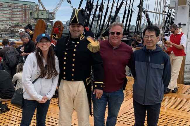Staff onboard USS Constitution