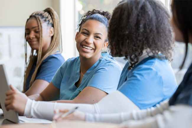 Nurses talking