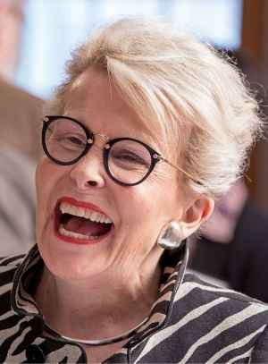Person laughing