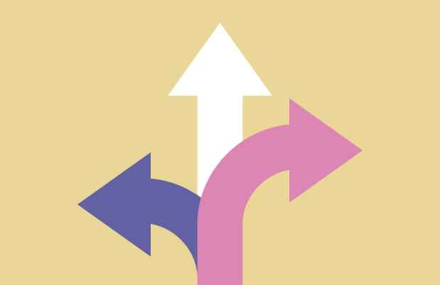 graphic of arrows going in different directions