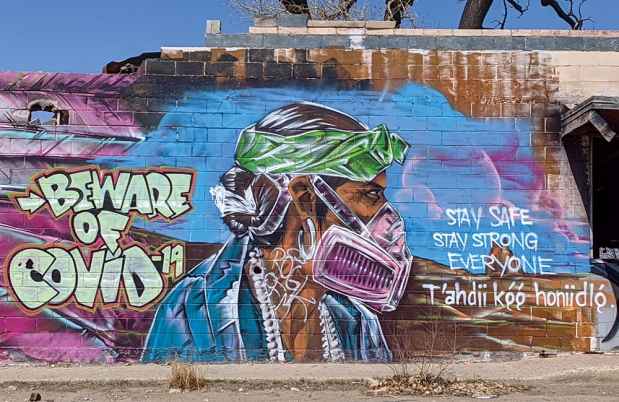 Graffiti - Beware of COVID-18