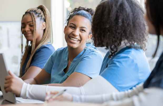 Nurses talking