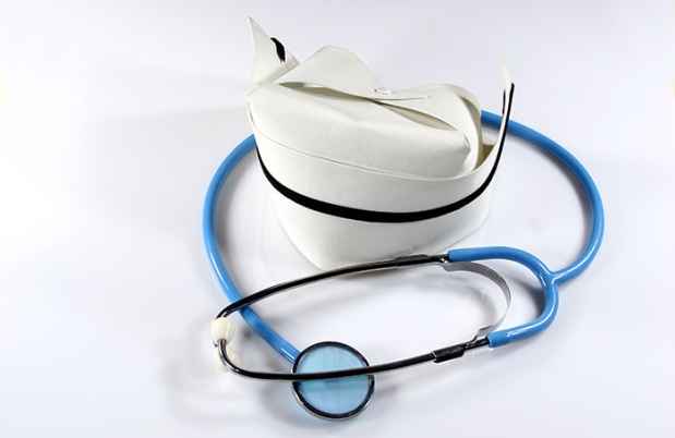 Nurses cap and stethoscope