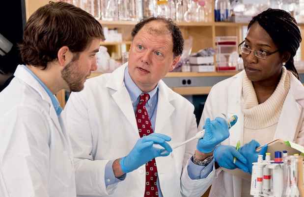 Dr. Kerry Ressler with lab staff