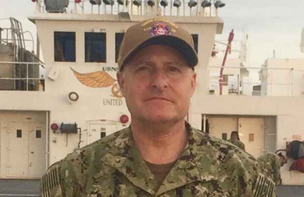 Dr. Joel Solomon on the USNS Comfort