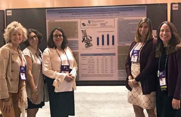 Nurses at conference poster session