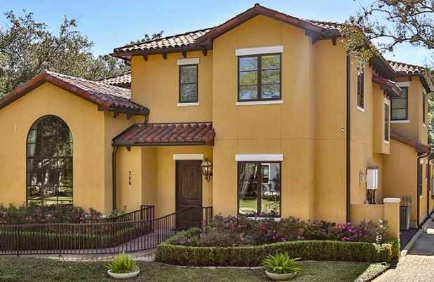Yellow residential building